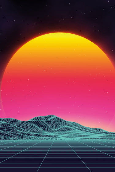 Akai Pro AFX Skin Synthwave Horizon